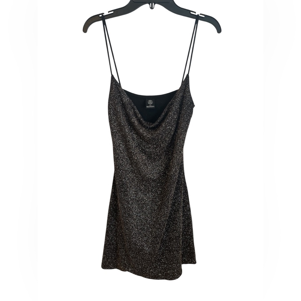 Urban Outfitters Glitter Cowl Neck Mini Dress